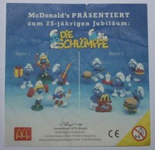 PUFFI McDonalds 25° anniversary 1996 Jubilaum Germany Schlumpf Smurf Pitufo