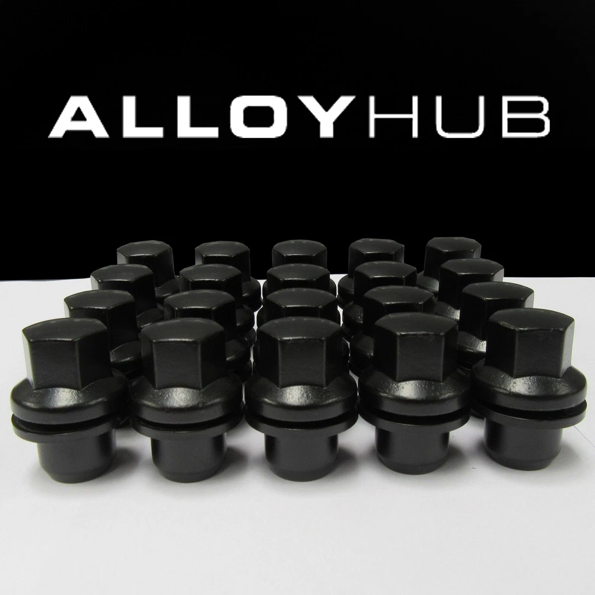 BRAND NEW RANGE ROVER SPORT L494 BLACK COATED ALLOY WHEEL NUTS SET X20 RRD500510