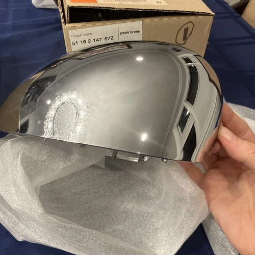 BMW Group Mini Side View Mirror Cap - Left Side Chrome