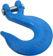 5 Pack of Various Size National Hardware Clevis Slip Hooks Blue Steel Grade 43