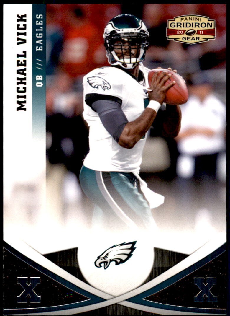 F070 MICHAEL VICK X'S 2011 GRIDIRON GEAR #76 PHILADELPHIA EAGLES 10/250 FALCONS