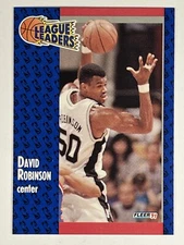 David Robinson #225 1991-92 Fleer [League Leaders] San Antonio Spurs