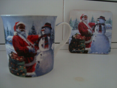 MACNEIL SET - Tasse und Untersetzer, Christmas Edition FINE CHINA, Neu