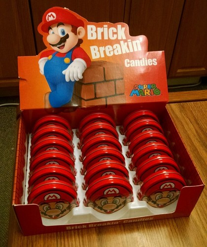 Super Mario Brick Breakin' Candies Full Case, 18 Tins, MINT & SEALED - Picture 2 of 10