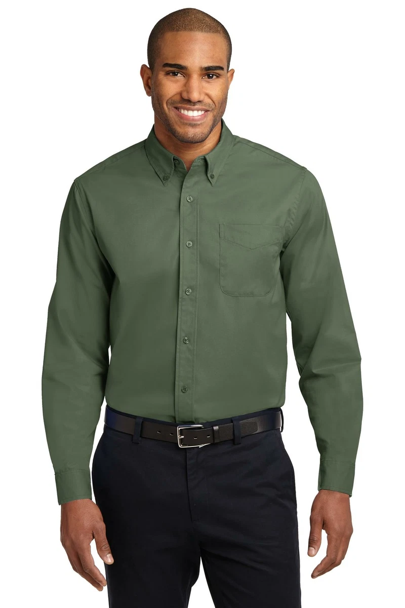 Green Long Sleeve Dress Shirts for Men for Sale - eBay