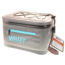 Valley Sportsman 12 Can Soft Cooler With Shoulder Strap Grey & Teal