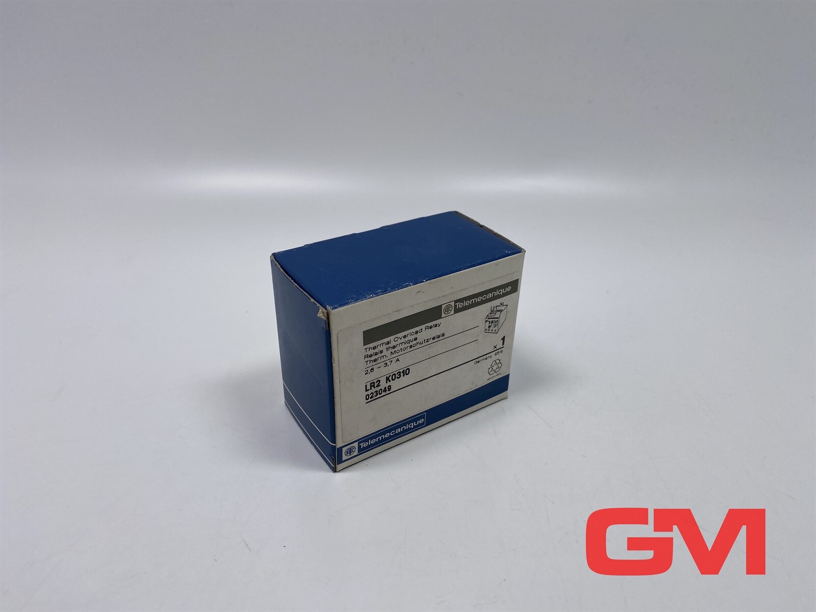 Telemecanique Motor Overload Relay 023049 Thermal LR2 K0310 2,6 -3,7A