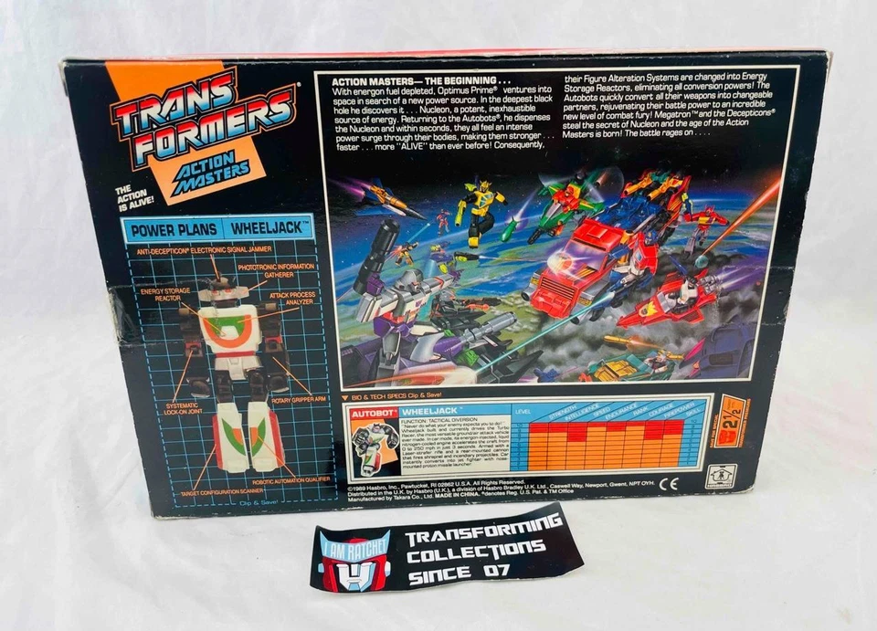 Transformers Original G1 1990 Action Master Wheeljack Unused MIB - Image 3 of 4