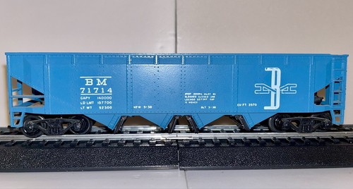 Ho Athearn Built 1752 Quad Hopper Boston and Maine BM 71714 Kadees Hacer Oferta | Zustand: Used