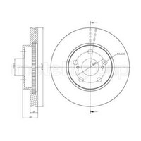 Metelli 2X Bremsscheibe Vorne Ø255 Mm BelüFtet FüR Toyota Prius _W3_ 1.8 Hybrid