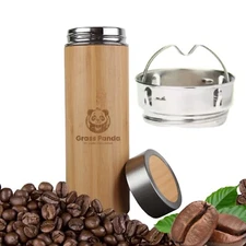 Bamboo Insulated 16.9-oz Travel Mug With Flavor Infuser (Hot Or Cold)
