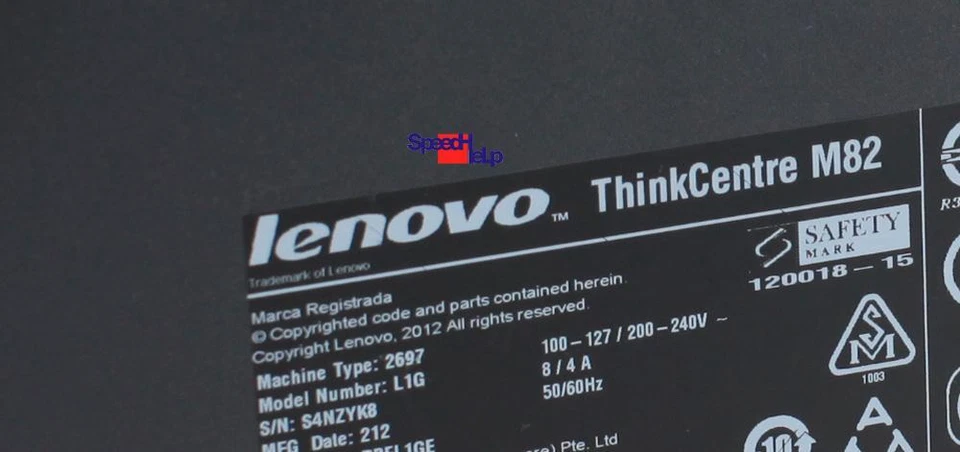 IBM LENOVO THINKCENTRE M82 L1G 2697 I3 COMPUTER PC 120GB SSD RS-232 WINDOWS 10 - Immagine 4 di 4