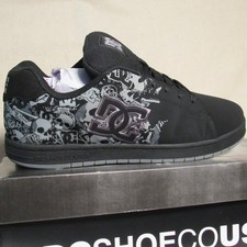 Men's DC Gaveler Casual Low Top Skate Shoes - Black/Gray NEW with Box US 11.5