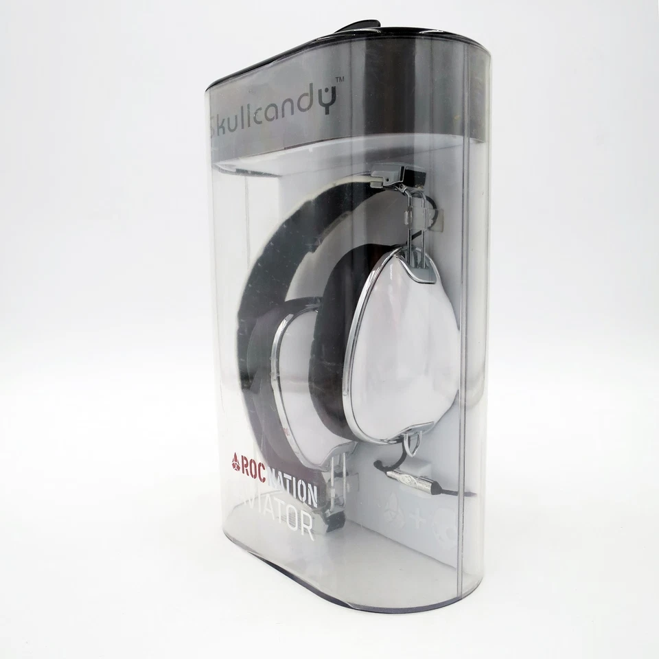 NEW SEALED Skullcandy x ROC NATION Aviator White Headphones S6AVDM-072 - Image 3 of 4