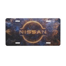 Nissan 12 X 6 In License Plate Stamped Metal Tag For Car Truck Black Nissan 12 X 6 In License Plate Stamped Metal Tag For Car Truck Black