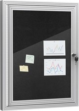26"x20" Enclosed 26  x20  1 Door , Silver Frame W/ Black Felt