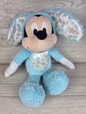 Mickey Mouse Plush in Blue Easter Bunny Costume by Just Play Disney 16" SU19