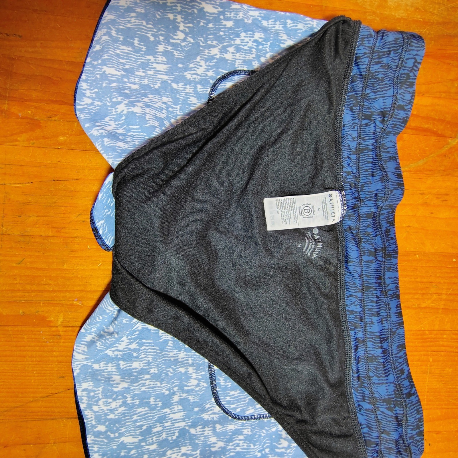 Athleta Blue Black Abstract Pattern Athletic Shor… - image 7
