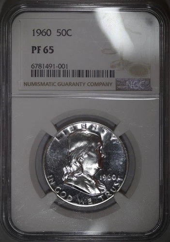 1960 Proof • Franklin Half Dollar 50C - NGC PF65 - 100% Original Coin! PQ++ #108