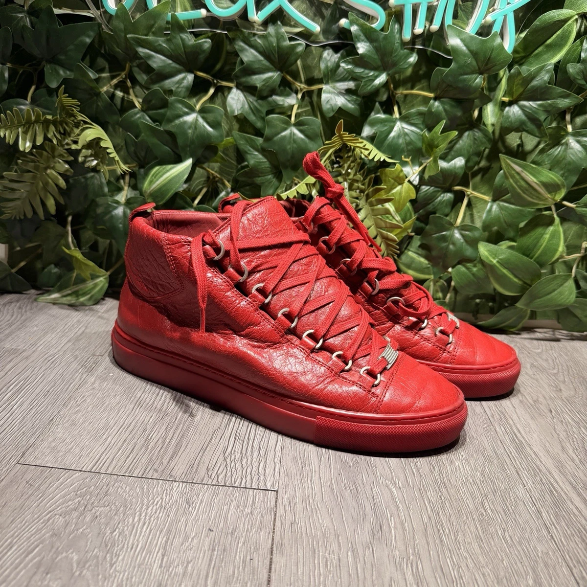 Red Casual Shoes Balenciaga Arena for Men for sale - eBay