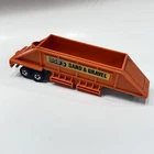 Hot Wheel 1:64 Steering Rig Bob's Sand & Gravel Trailer Orange Vintage Original