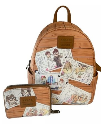 UP Carl & Ellie Photos Loungefly Mini Backpack & Wallet******SET******