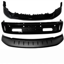 Fit 2013-2018 RAM 1500 Brilliant Black Front Bumper Face Bar W/ Sensor Hole Kits