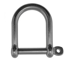 Stainless Steel 316 Wide D Shackle 5/16" 8mm Marine Grade