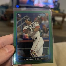 2012 Bowman Chrome - Donovan Solano #148 Green Refractor (RC)