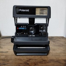Polaroid 636 Camera with Close-Up Lens - Good Condition, Japan Import