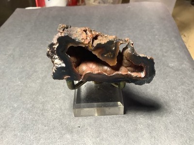 Crater Red fox Agate Specimen, Polished Face, 25x60x20mm, 1.3oz, #695
