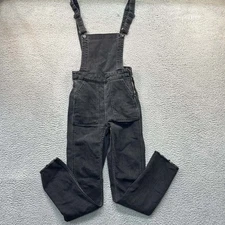 Madewell Jeans Womens Size 2XS  22X25 Overall Bibs Dark Gray Black