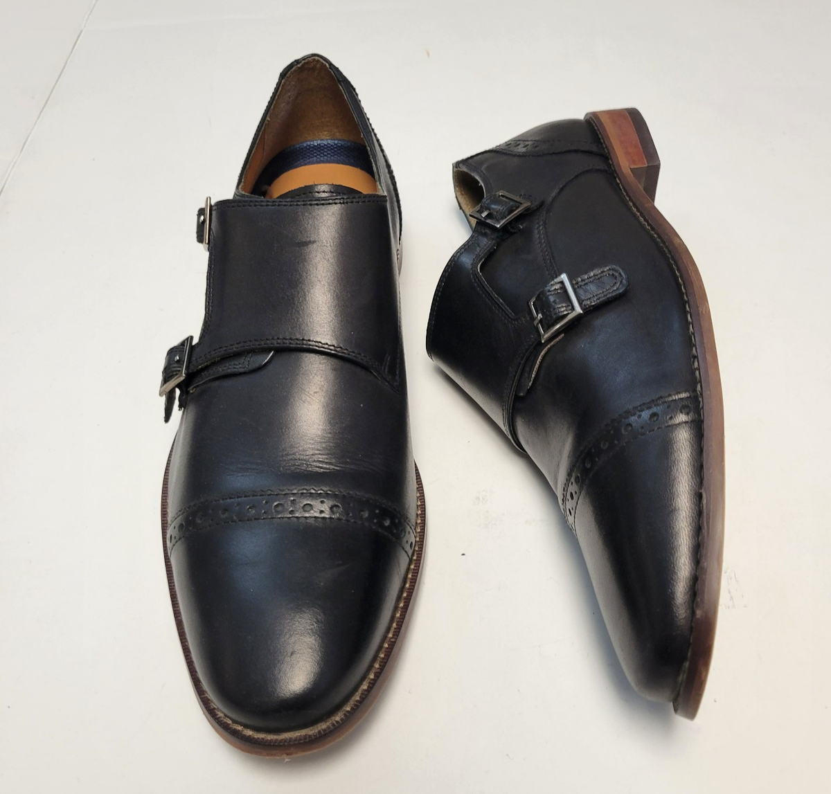 Florsheim Cap Toe Double Monk Strap Dress Shoes Men\'s‎ Size 8.5 Cognac Florsheim Mens Rucci Double Monk Strap Oxford | Rack  main image 4