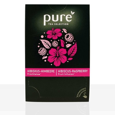 PURE Tea Selection Früchtetee Hibiskus Himbeere 6 x 25 Beutel Tee