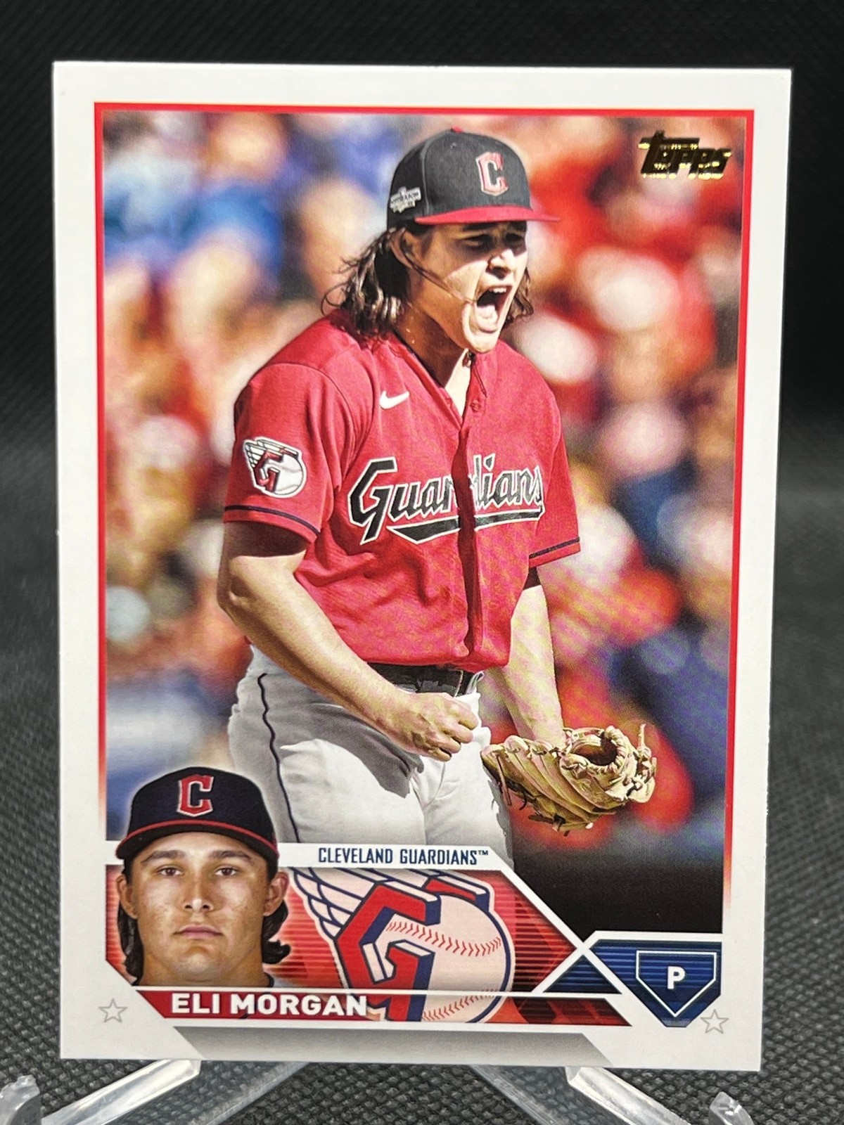 ELI MORGAN 2023 Topps Series 1 GOLDEN MIRROR IMAGE VARIATION SSP #223 GUARDIANS