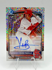 2025 Bowman Chrome Autograph Speckle Refractor Yairo Padilla /299