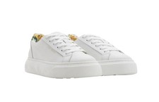 Ted Baker Womens Sneakers White Shoes Floral Cushioned Casual Rare Tropical