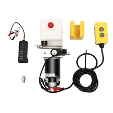 Hydraulic Power Unit 12V, Single Acting Dump Hydraulic Pump for Dump Trailer