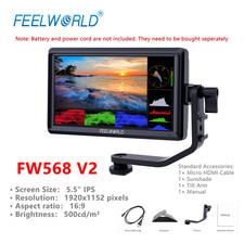 FEELWORLD FW568 V2 5.5-inch 3D LUT DSLR Camera Field Monitor IPS Full HD