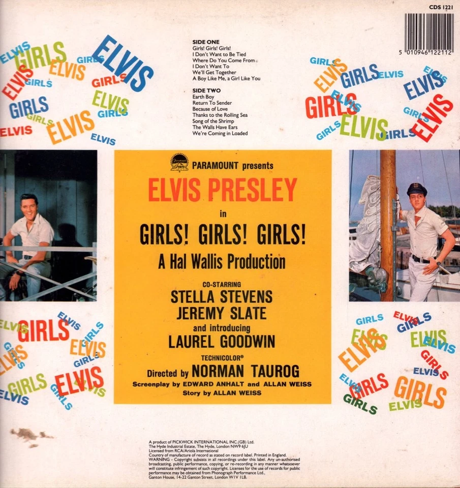 Elvis Presley Girls! Girls! Girls! LP Vinyl UK Camden 1986 Neuauflage LP In - Bild 2 von 4