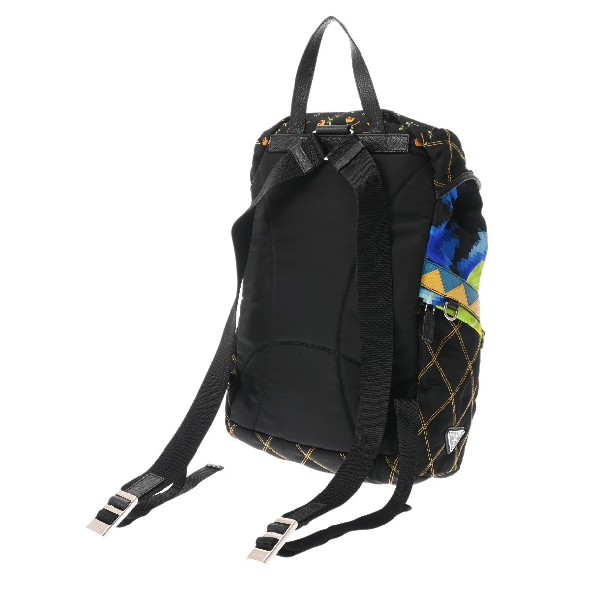 PRADA Backpack Multicolor Men s Nylon Rucksack Da… - image 2