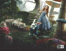 MIA WASIKOWSKA SIGNED 'ALICE IN WONDERLAND' 8x10 MOVIE PHOTO 5 BAS BECKETT COA