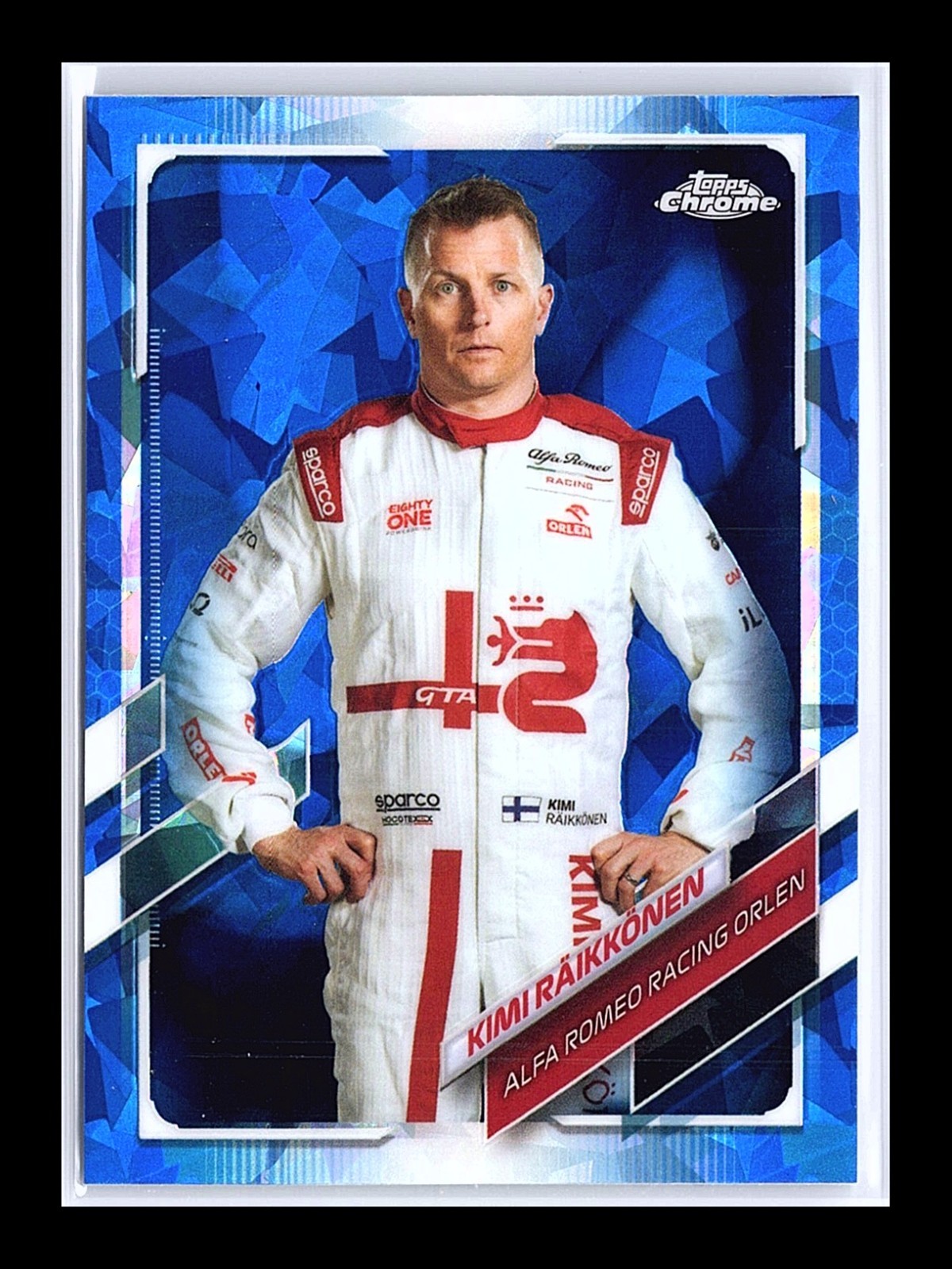 2021 Topps Chrome Formula 1 Sapphire Edition 15 Kimi Raikkonen