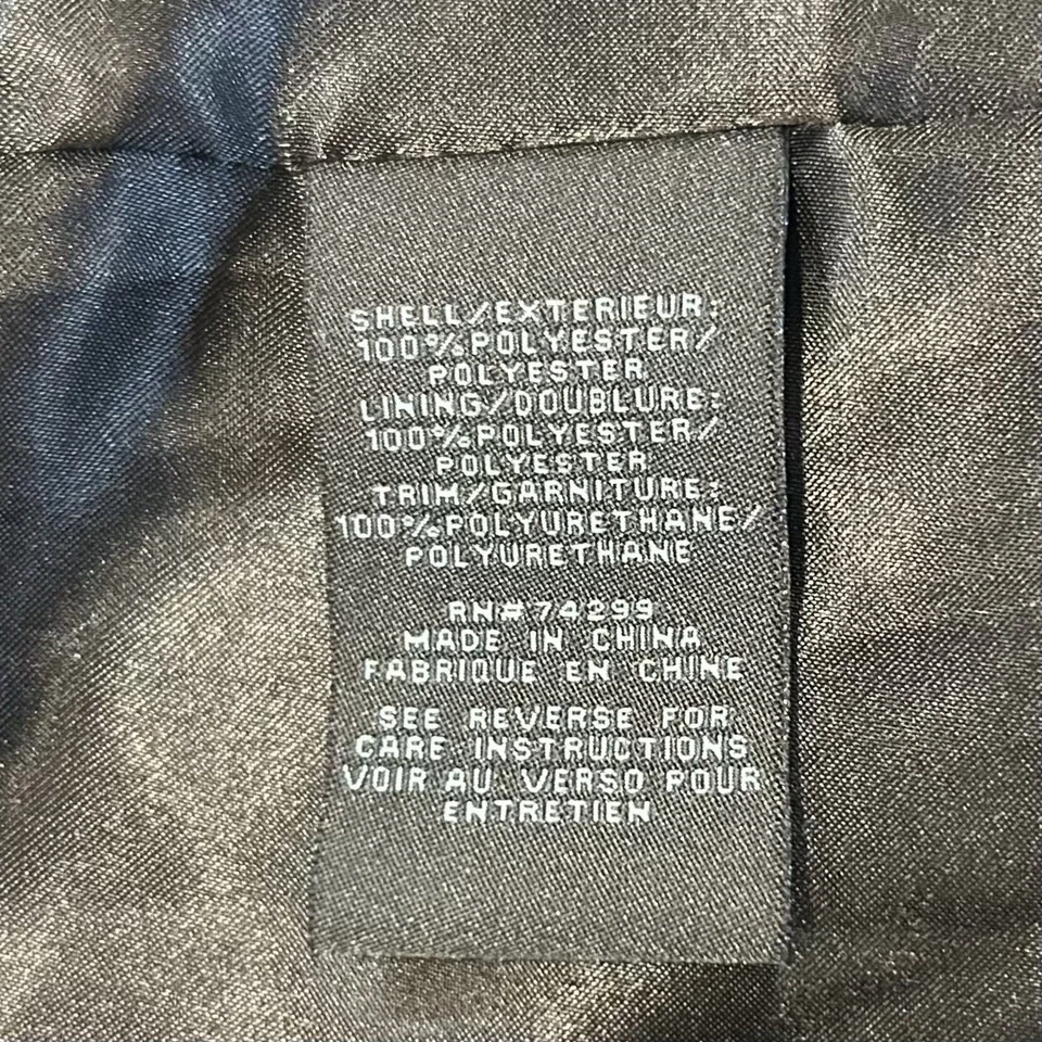 Chaqueta Madden Girl S negra imitación piel peluche imitación cuero ribete Foto 4 de 4