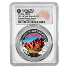 2024 Cook Islands Glass House Mountains Beauty of the World Silver Coin PCGS MS7