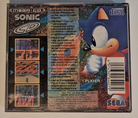 Sonic CD (SEGA Mega-CD, 1993) Pal Manual and case included