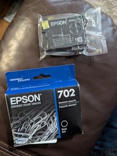 Epson 702 Standard Capacity Black Noir Ink Cartridge X2
