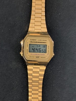 Casio Men's Watch A168WG Gold Tone Stainless Steel 35mm Digital