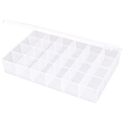 Flambeau T824 Compartment Box With 24 Compartments, Plastic, 2 5/16 In H X