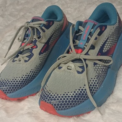 Brooks Caldera 6 ladies Low Top Lace-Up Athletic Sneakers Mesh Blue/Gray/Pink